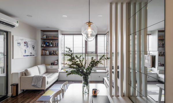 A combination of Scandinavian and Japanese style in 72 square meter apartment