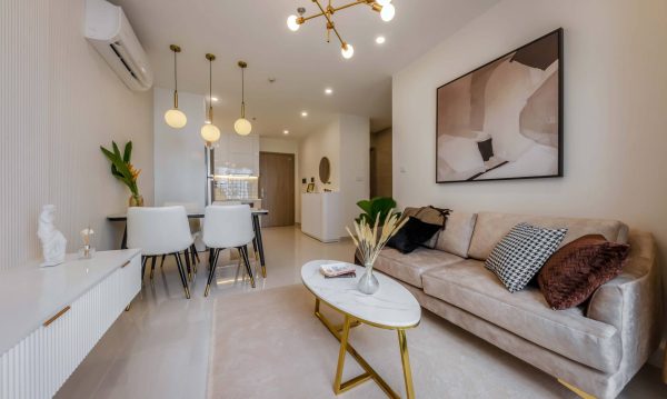 A modest area home with cozy and comfortable space.