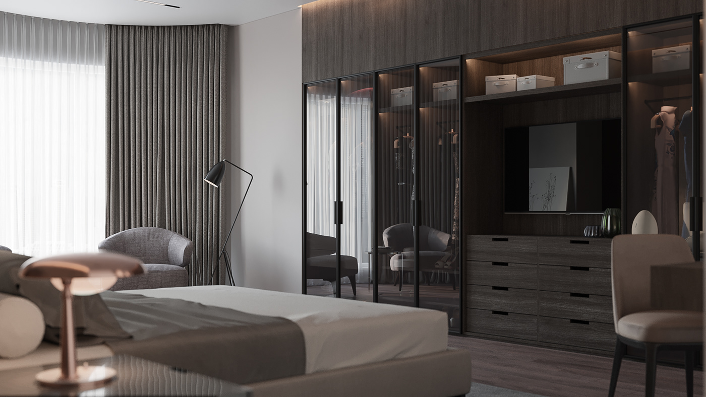 Standing floor lamps in the bedroom or sofa corner provide lighting and help the space become more luxurious and polite.