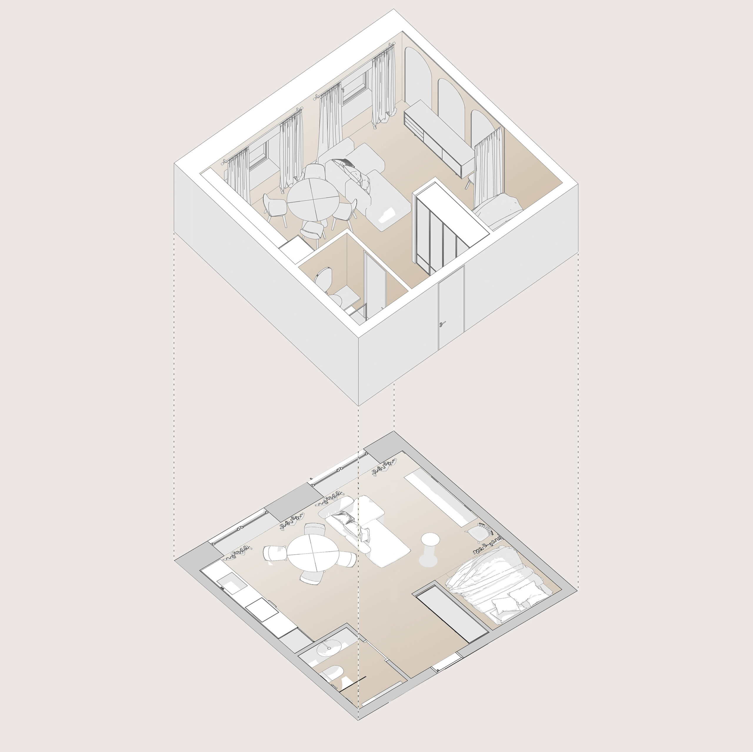 General layout of the apartment