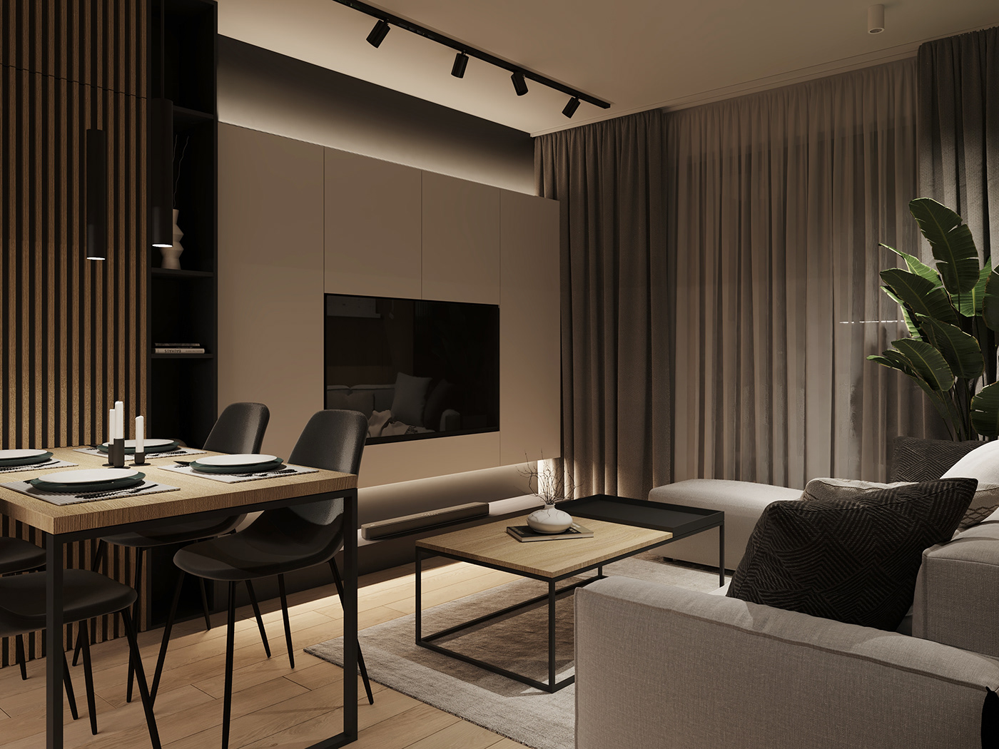 Soft light from various angles provides a sense of relaxation while also adding a light effect to the overall space.