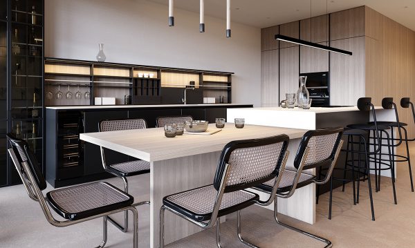 The tubular ceiling lamps with deluxe and eye-catching design, add beauty and enthusiasm to the space.