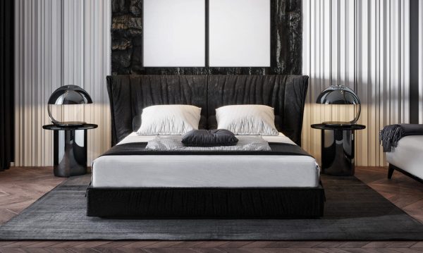 This space brings a feeling of a deluxe work of art with intricate and harmonious lines.